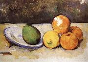 Paul Cezanne and fruit have a plate of still life USA oil painting reproduction